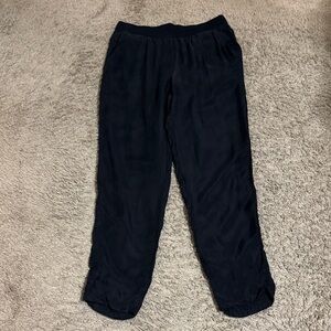 Stella Carakasi Silk Blend Tapered Pull-On Pants size M Loungewear Athleisure